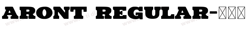 Aront Regular字体转换